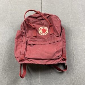Fjallraven Kanken Backpack Daypack Book Bag 23510 Deep Red Fox Distressed Preppy